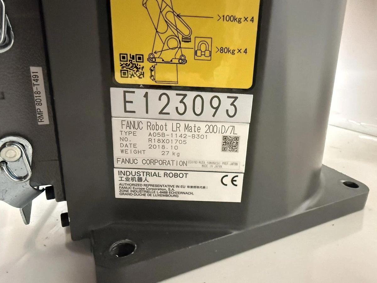 Refurbished Fanuc LR Mate 200iD/7L Industrial Robot A05B-1142-B301 LR MATE 200iD 7L W/ cable