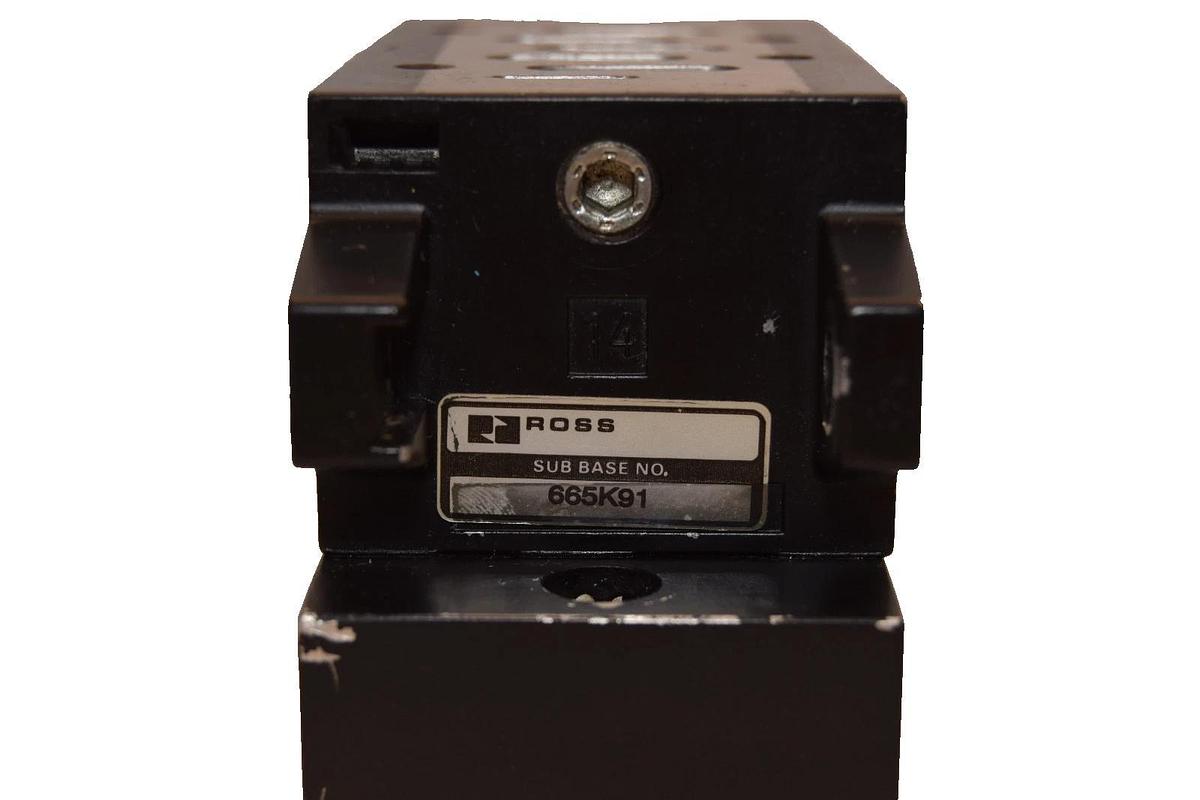 Used Ross Manifold Sub-Base Base 665K91 VDMA 24 345 C2 , VDMA24345C2