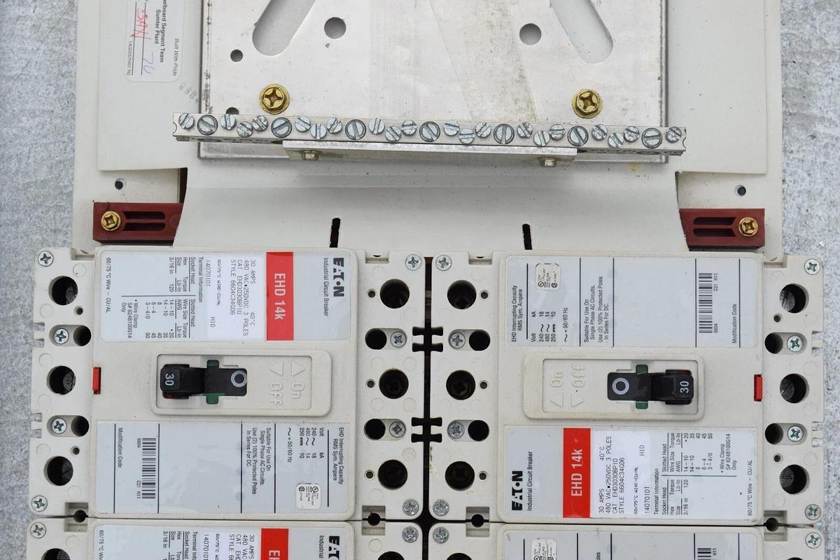 Used Cutler-Hammer 400A Panelboard Pow-R-Line PRL3a 277/480v 400Amp 3ph 4w LOADED