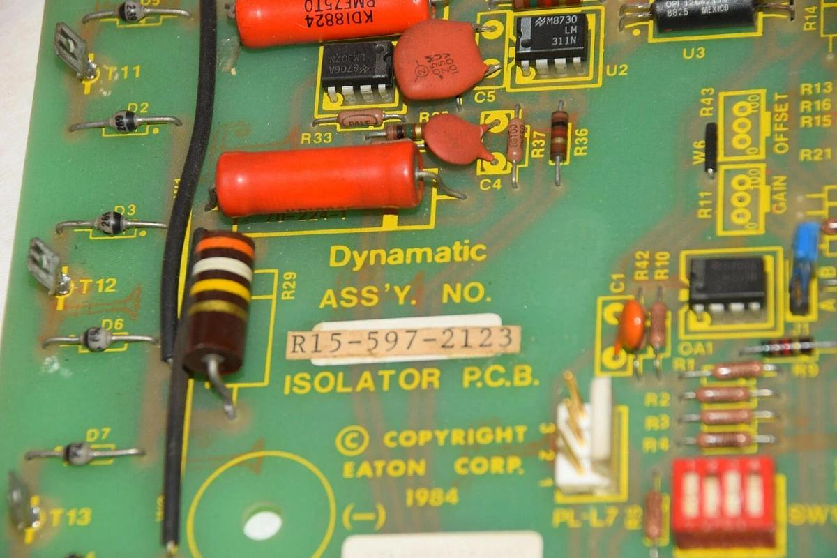 Used DYNAMATIC R15-597-2123 ISOLATOR P.C.B CIRCUIT BOARD