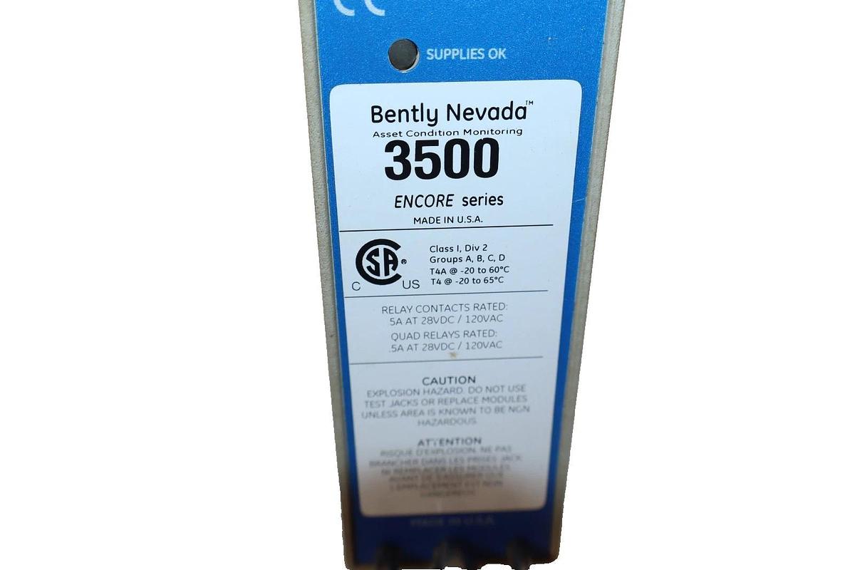 Bentley Nevada 3500/15E ENCORE Series Power Supply 28VDC 120VAC