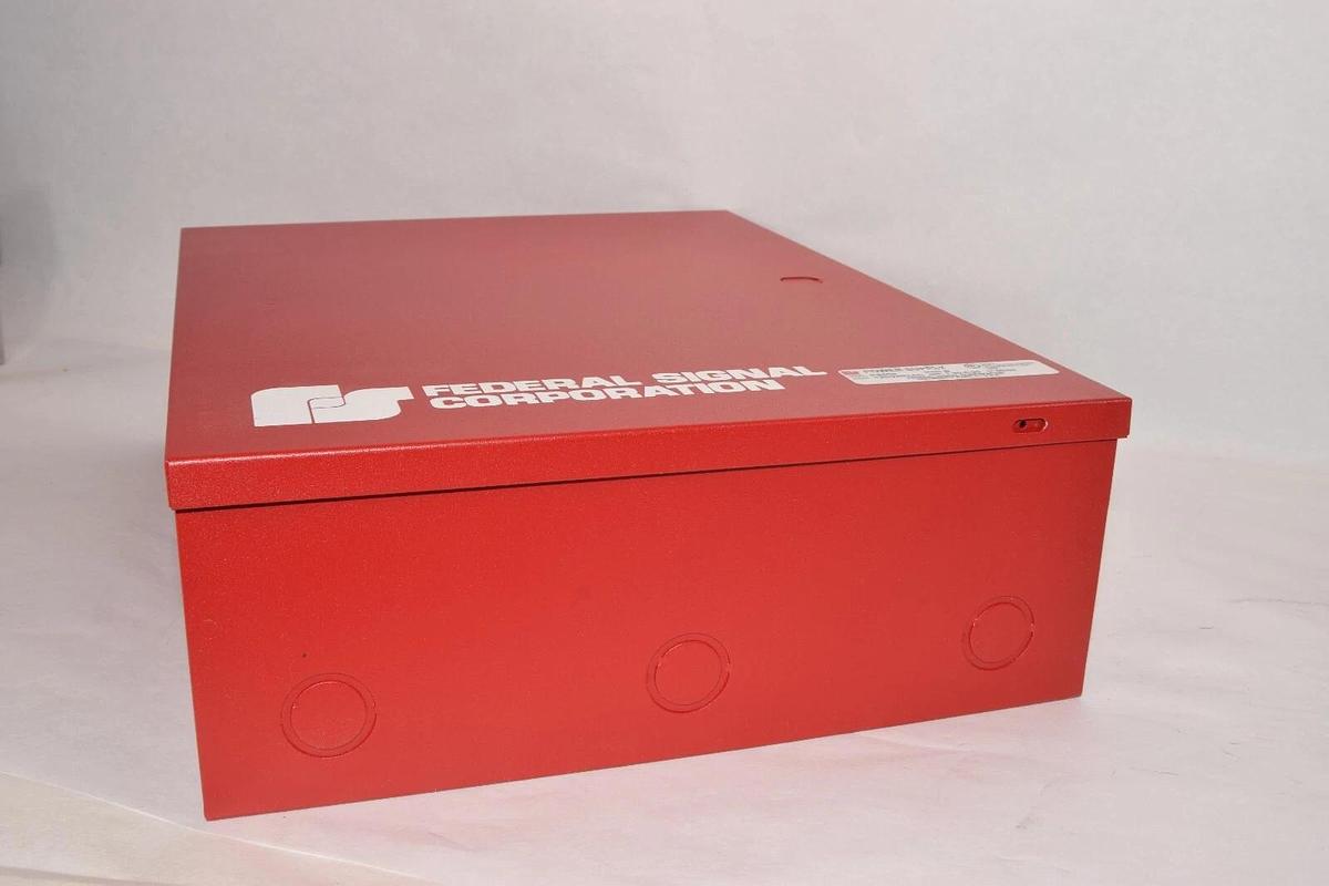 FEDERAL SIGNAL PS600 Ser. B 120/240Vac 1.9-.95A Battery Back-up Power Supply NEW
