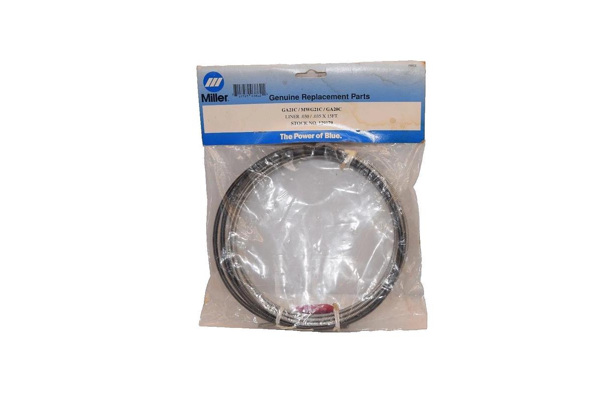Miller 129179 , GA21C / MWG21C / GA20C MIG Gun Liner .030/.035x15Ft (New)