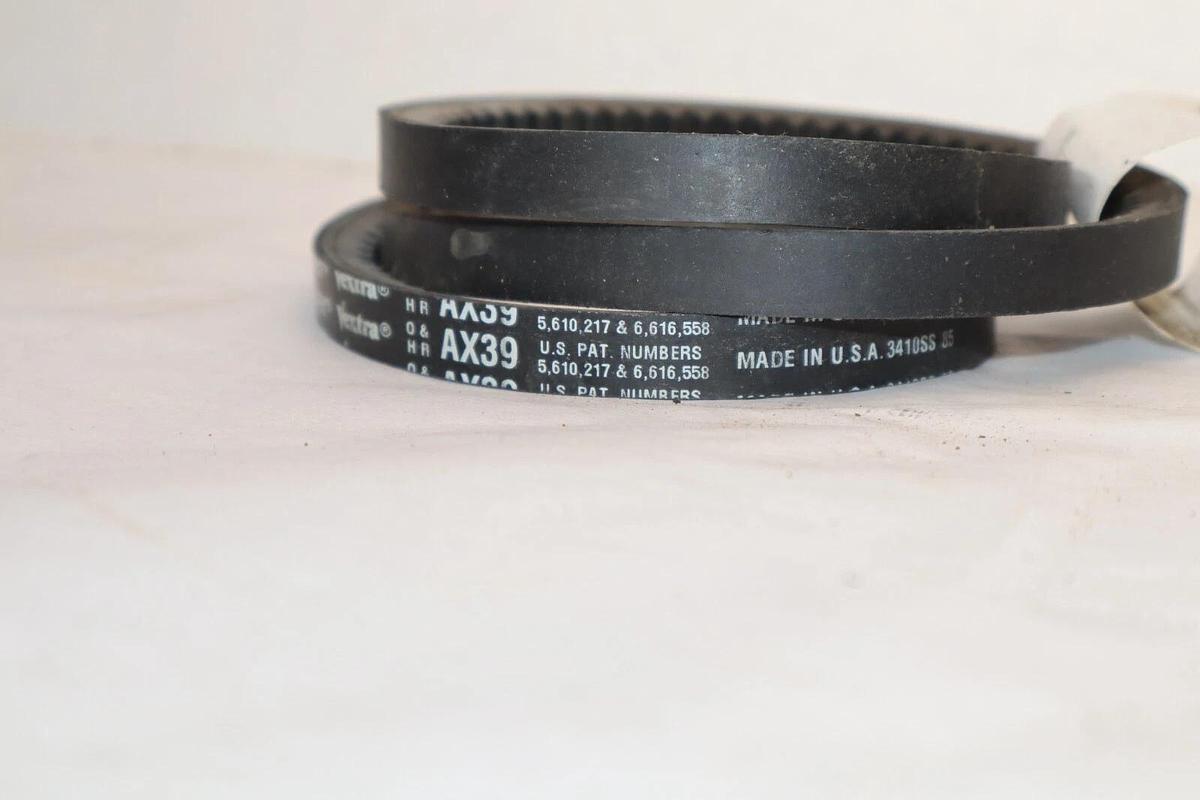 (NEW- Lot of 2) GATES AX39 , 9012-2039 Tri-Power Vextra Cogged V-Belt USA