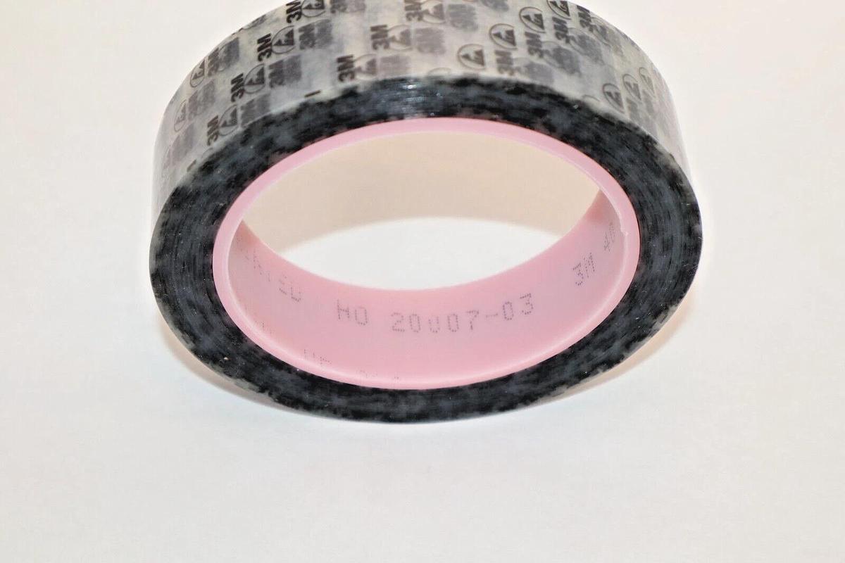 3M 40PR 1" x 72 yd Anti-Static Polyester Film Printed Tape (NEW)
