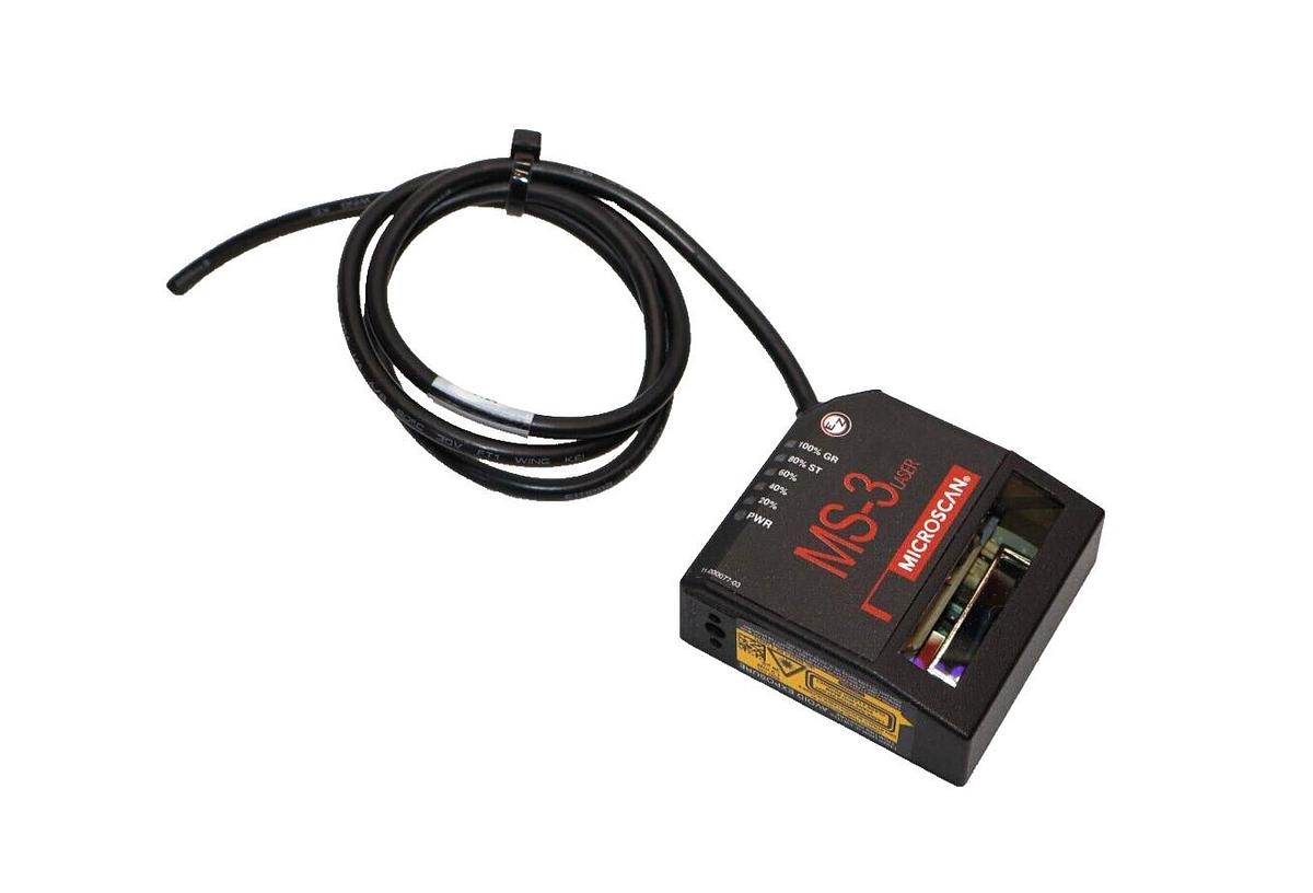 Used MICROSCAN FIS-0003-0281G Rev B MS-3 Laser Barcode Scanner