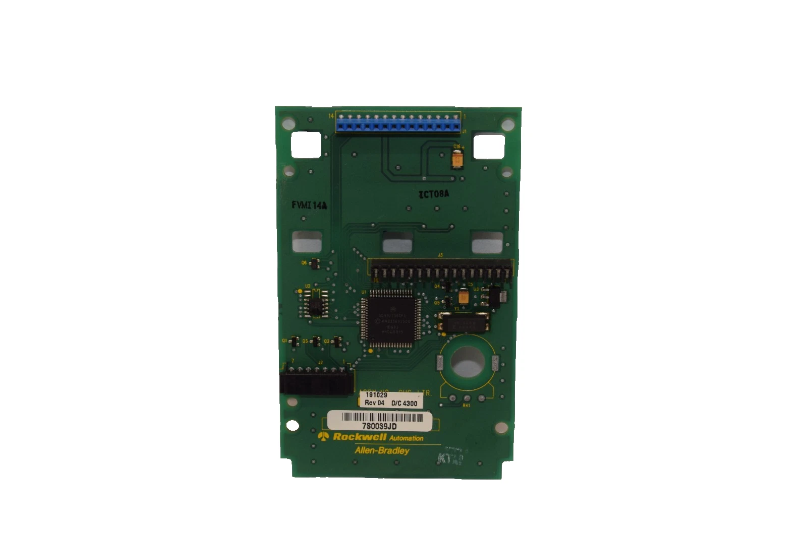 Used ALLEN BRADLEY 191029 Rev 04 , 7S0039JD Keypad Controller Base Board