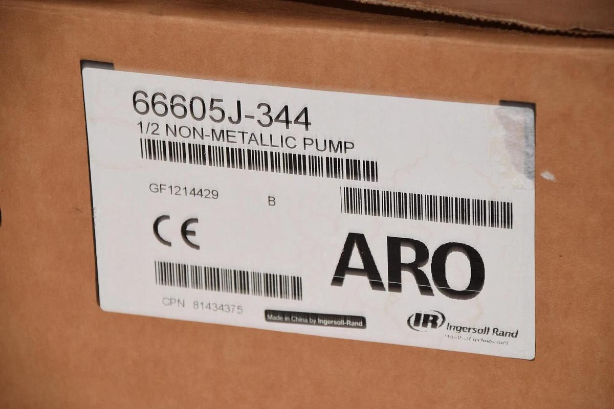 (NEW) ARO 66605J-344 100psi 6.9Bar 1/2 Non-Metallic Pump Double Diaphragm Pump