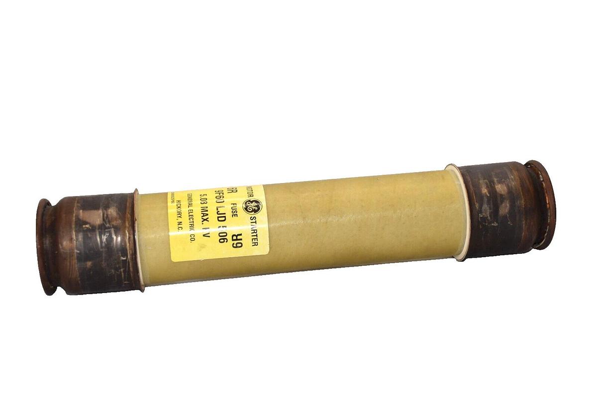 Used GE / GENERAL ELECTRIC 9F60LJD506 5.08 Max KV Motor Starter Fuse