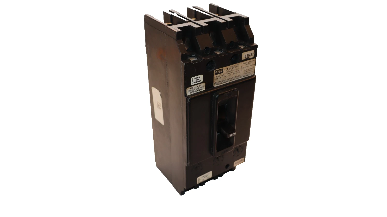 Used FPE Circuit Breaker 90Amp 90A 3-Pole 480v NFJ3090-U 3P