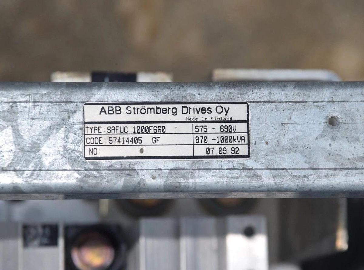 Used ABB Drive Transformer SAFUC 1000F660 870-1000KA 575V-690V  SAFUC-1000F660