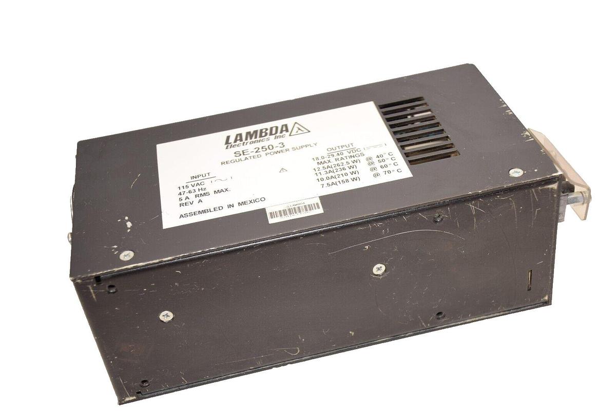 Used LAMBDA SE-250-3 , SE2503 Rev A 115A 5A Regulated Power Supply