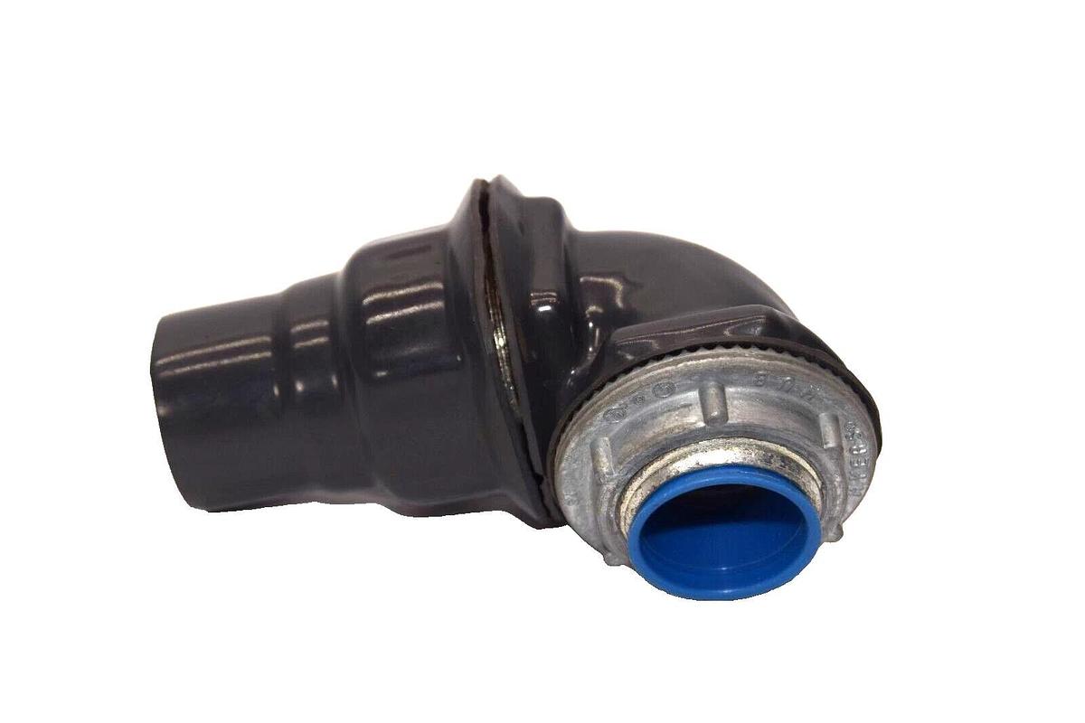 MYERS 1" Hub 90° PVC Coated Conduit Connector Fitting 90 Degree (NEW)
