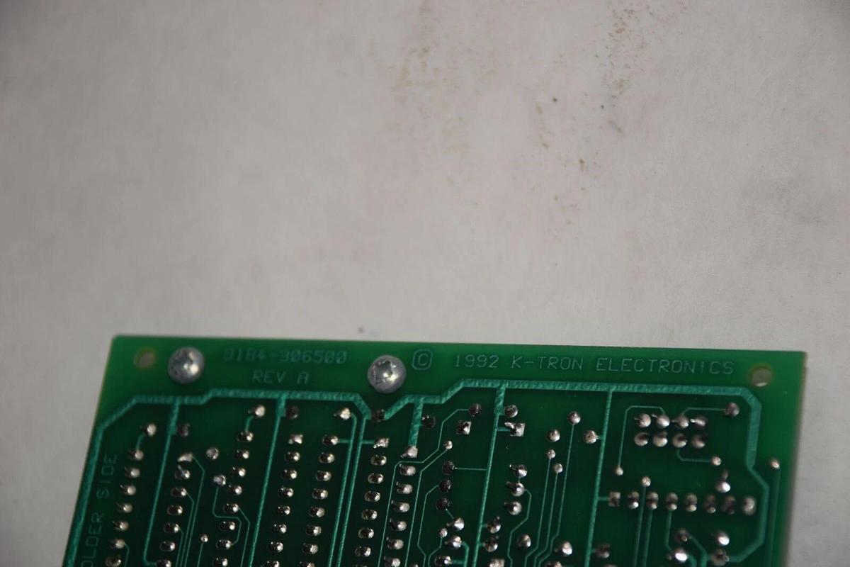 Used K-TRON ELEC. 9191-601250D  9184-306500 REV A FEEDER MOTOR DRIVE CIRCUIT BOARD
