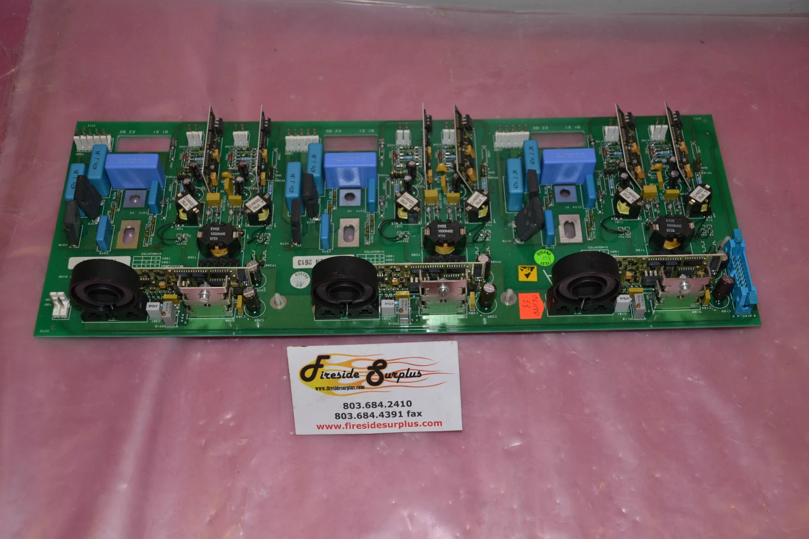 Used FISKARS CIRCUIT BOARD CARD 1001733B1 9803 A5 SN 2613 1001696GI