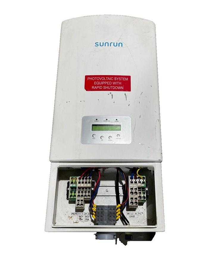 Used Solis Sunrun Grid-Tie Non-Isolated Inverter Solis-4K-2G-US-SUN 0/240v 4000w
