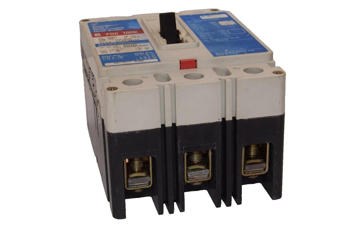 Used Westinghouse 15A Circuit Breaker FDC3015 15 Amp 3P 600V Series C
