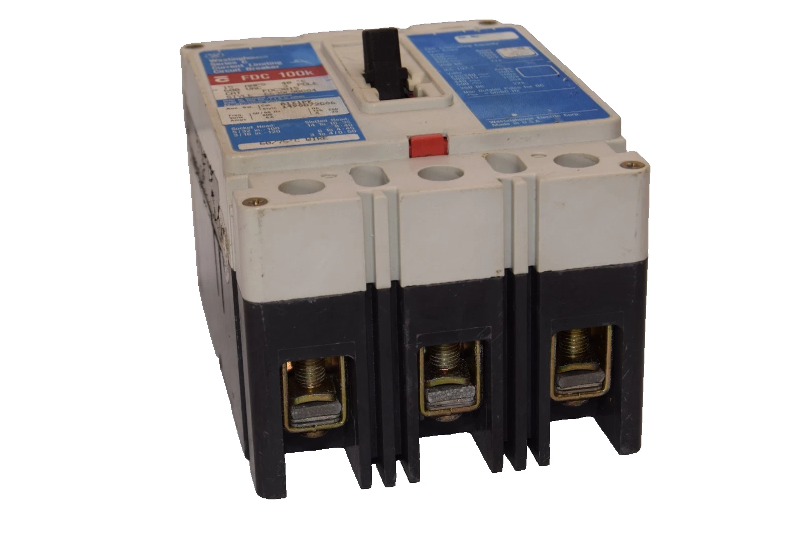 Used Westinghouse 15A Circuit Breaker FDC3015 15 Amp 3P 600V Series C