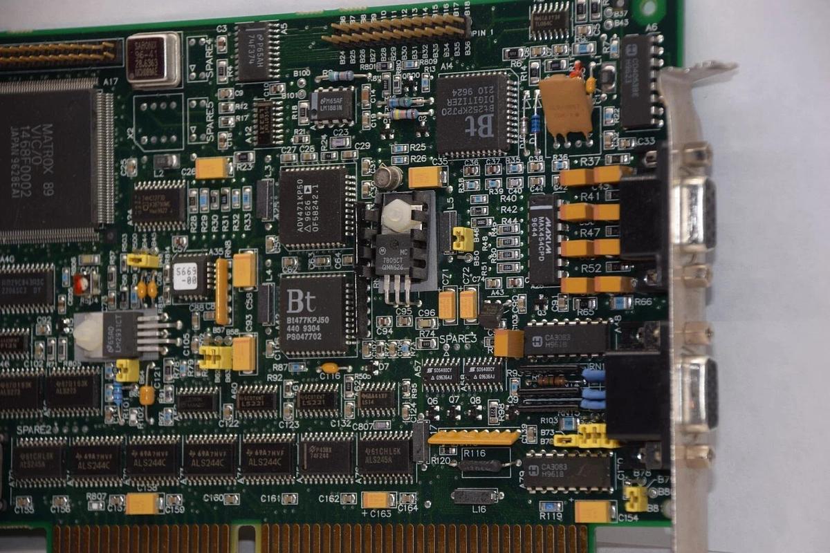 Used MATROX 0382-0302 Rev B IP-8/AT Circuit Board Card
