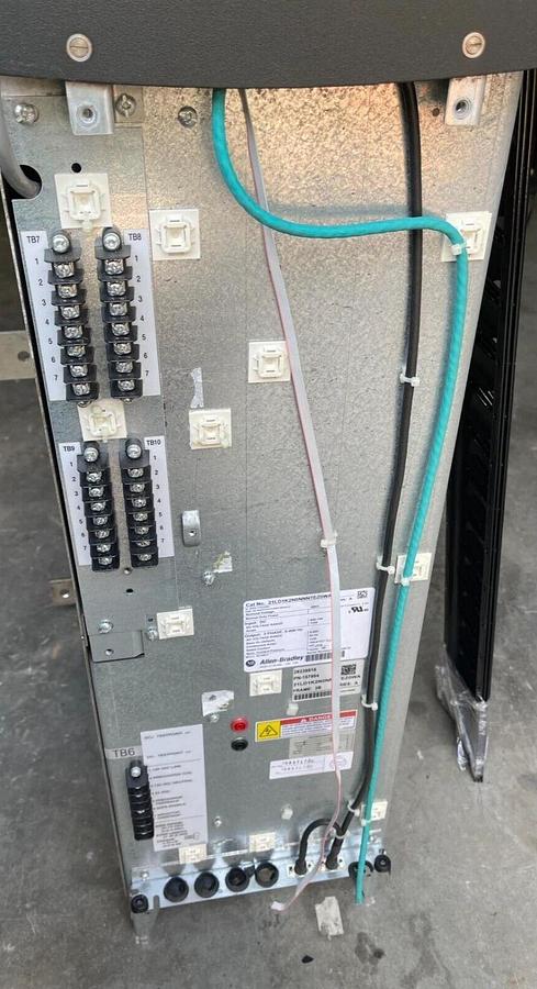 Used ALLEN BRADLEY 700L AC Liquid Cooled Drive 21LD1K2N0NNNTEZ0WA 480v 1250a Ser. A