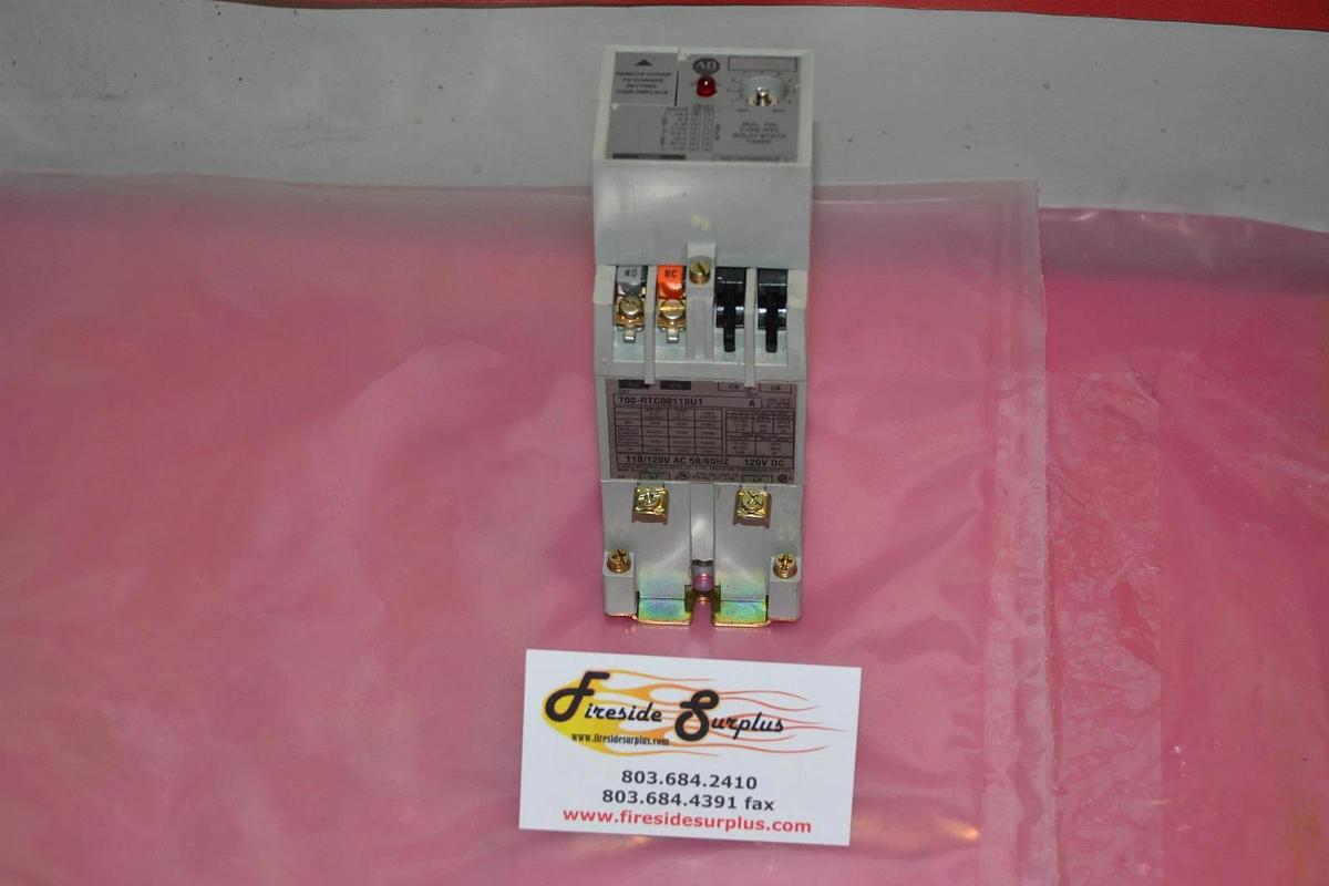 Used Allen Bradley 700 RTC Solid State Timer 700-RTC00110U1 Ser. A 110/120vac 120vdc