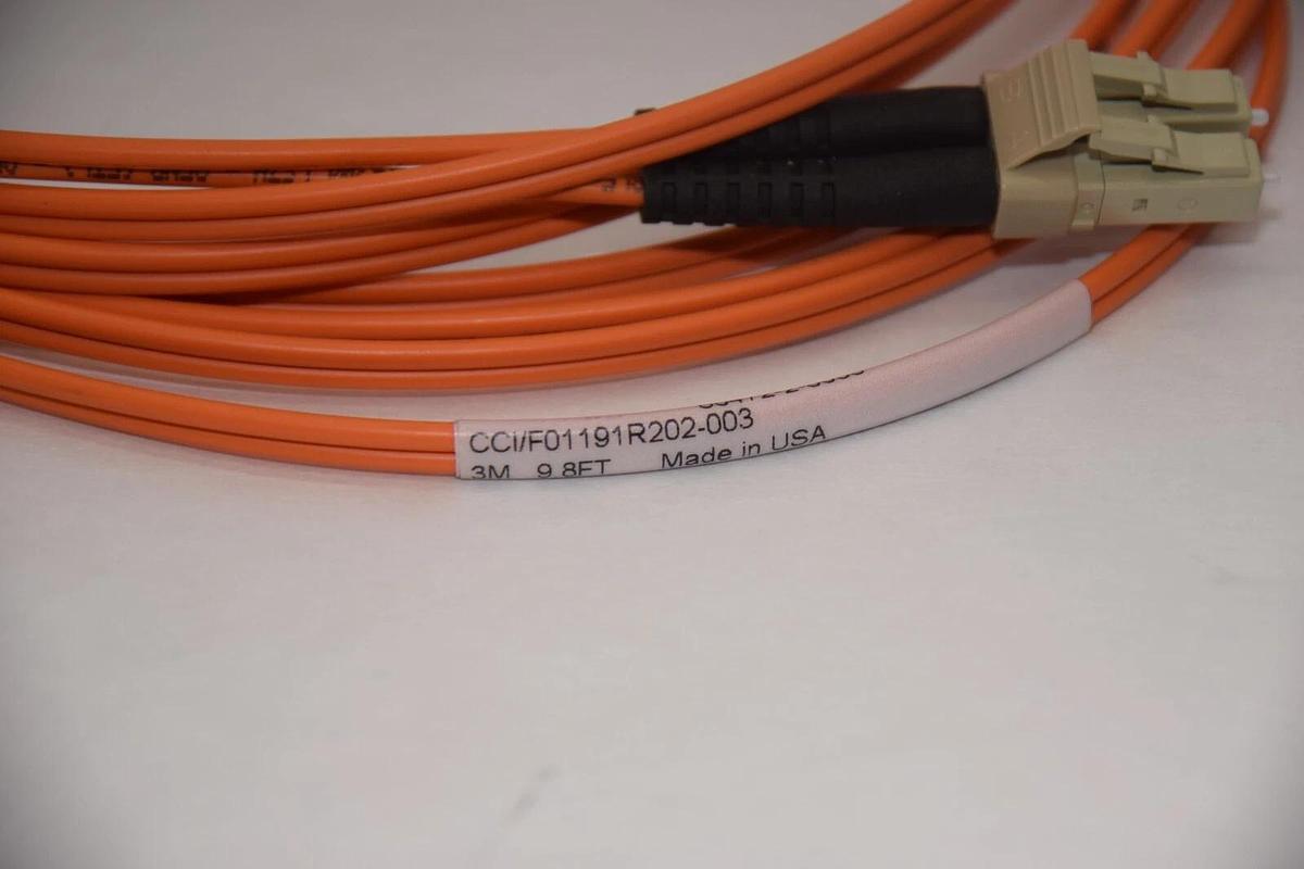 (NEW) CCI/F01191R202-003 , 86472-2-0038 9.8' 3M Multimode Fiber Optic Cable