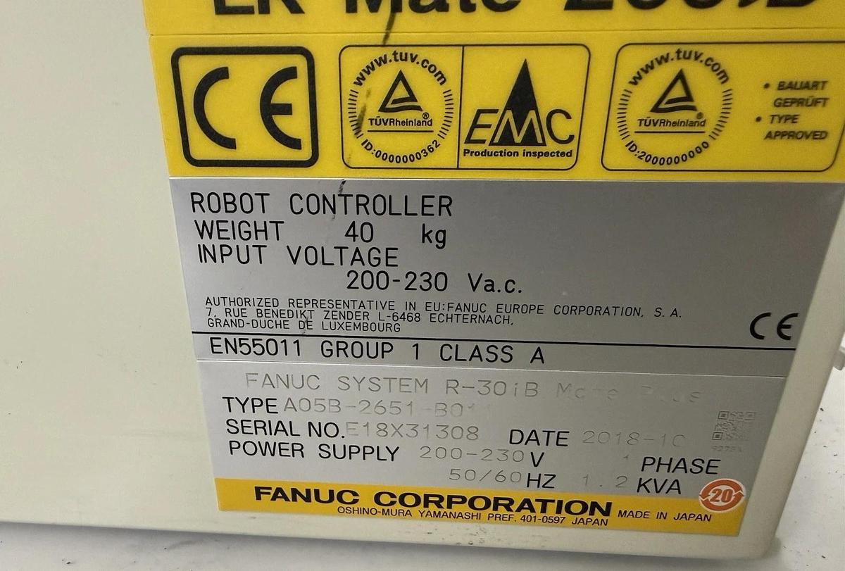 Refurbished Fanuc LR Mate 200iD Industrial Robot Controller A05B-2651-B011, for Robot Arm
