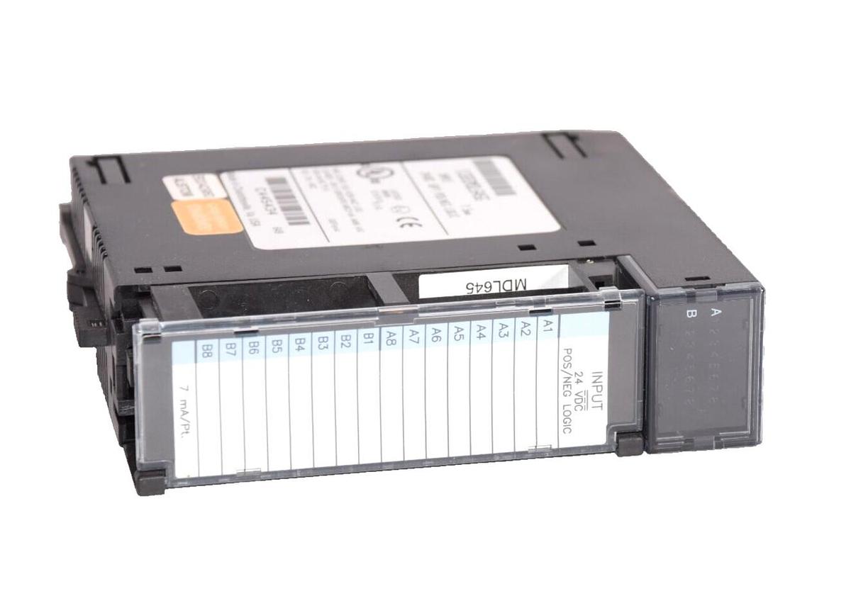 Used GE FANUC  Input Module IC693MDL645G 7.5ma 24Vdc 16pt Pos/Neg Logic Input Module