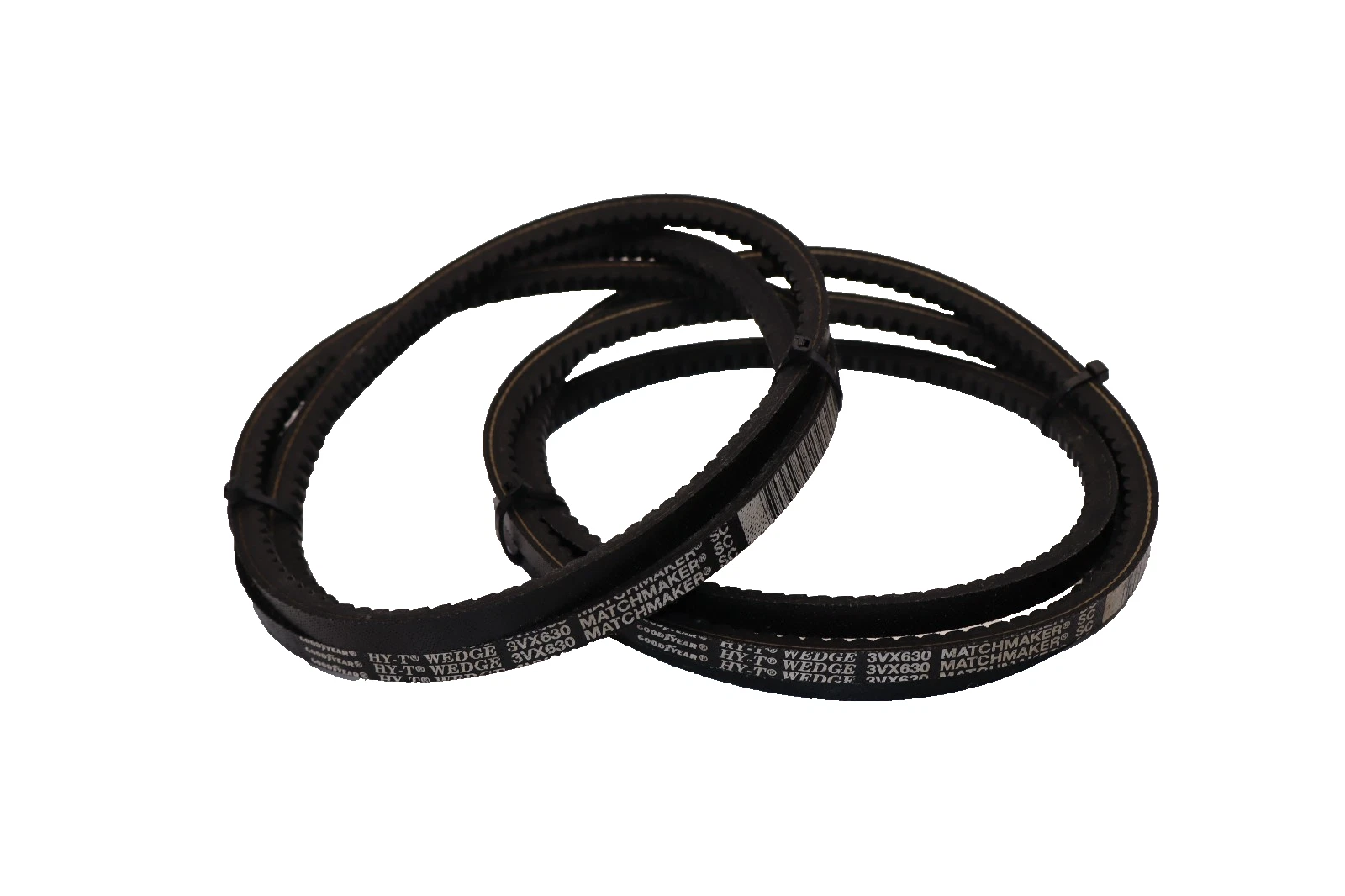 Goodyear 3VX630 HY-T Wedge Matchmaker Cogged V-Belt (New - Lot of 2)