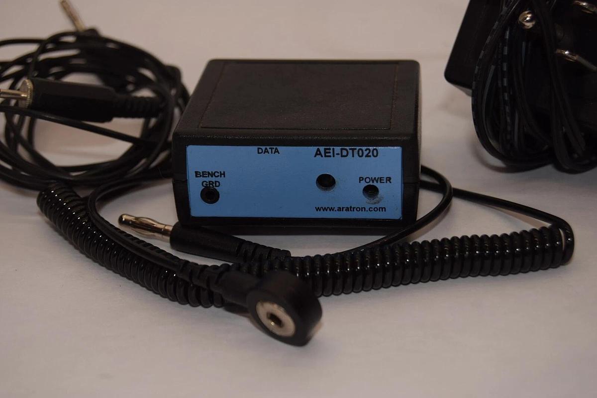 Used ARATRON AEI-DT020 Dual Threshold ESD Monitor + 12V DC Adaptor For Anti-Static
