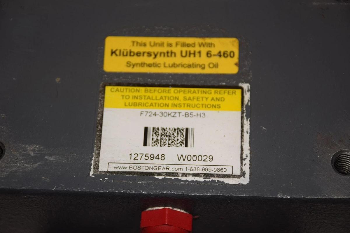 BOSTON GEAR F724-30KZT-B5-H3 1.33HP GEAR REDUCER Ratio: 30 NEW