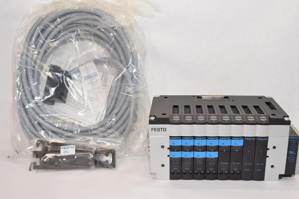 (NEW) FESTO CPV18-VI Valve Manifold With CPV18-GE-MP-8 Interface
