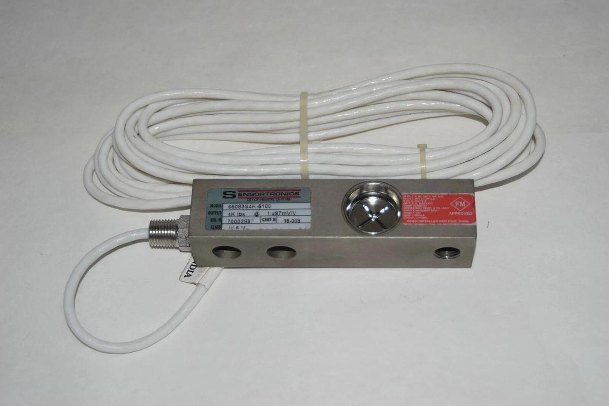 (NEW) SENSORTRONICS 65083S4k-5100 4K lbs @ 1.997mV/V Load Cell