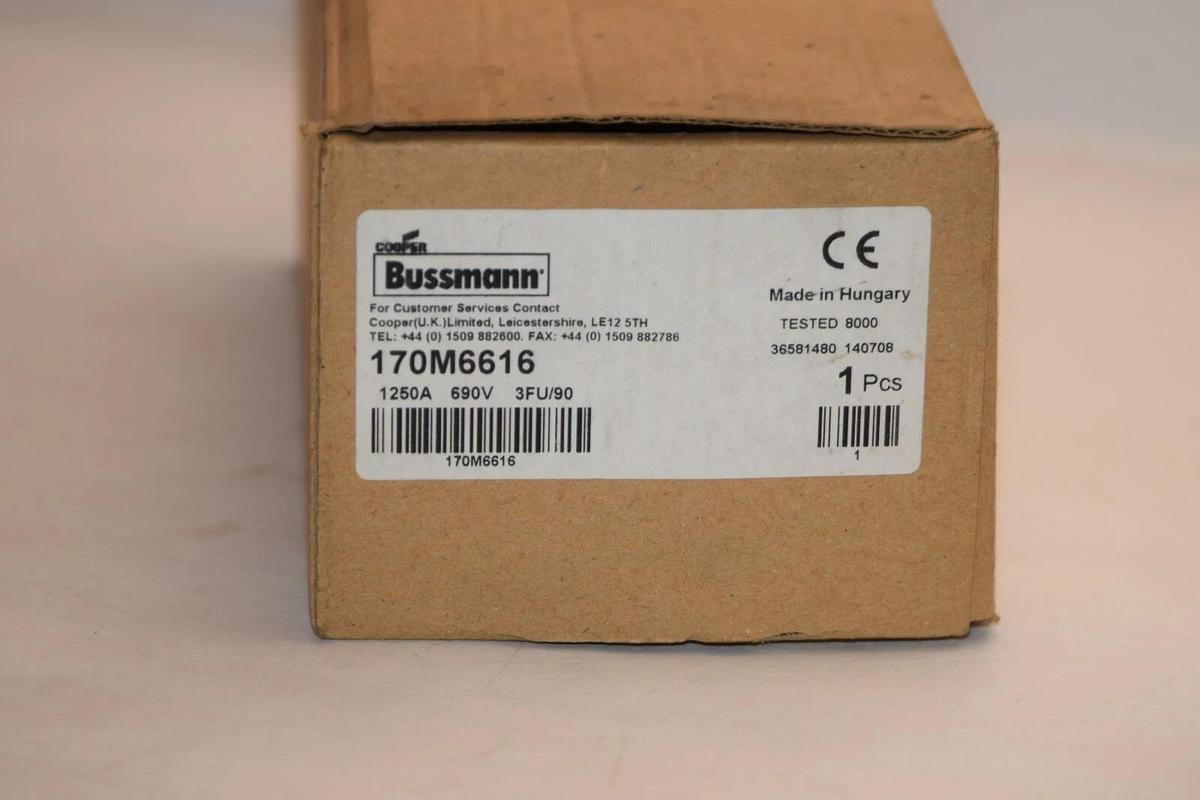 (NEW) BUSSMANN Fuse 170M6616 690V 1250A 1250 Amp 1250A
