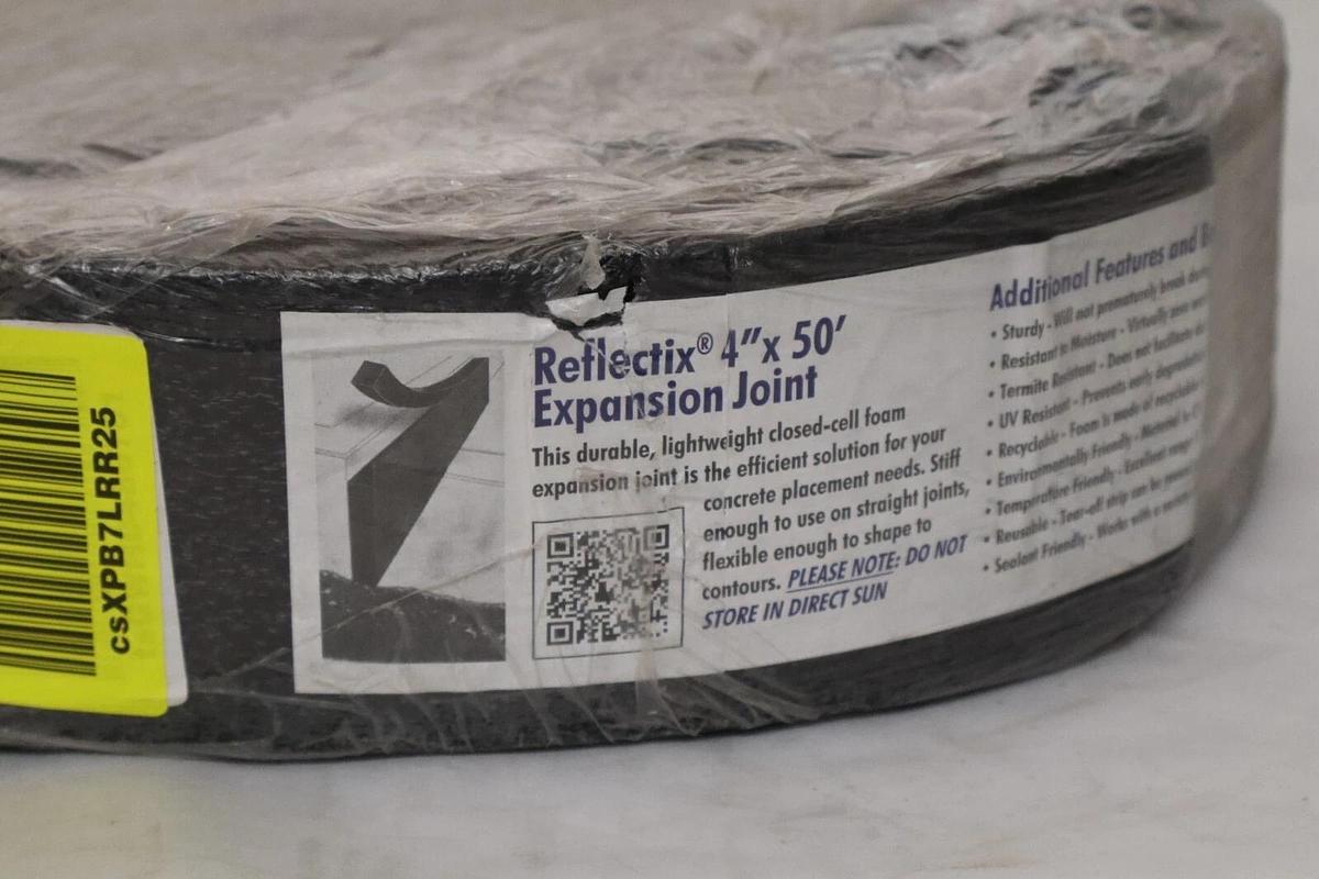 (NEW) REFLECTIX 4" x 50' Expansion Joint Black