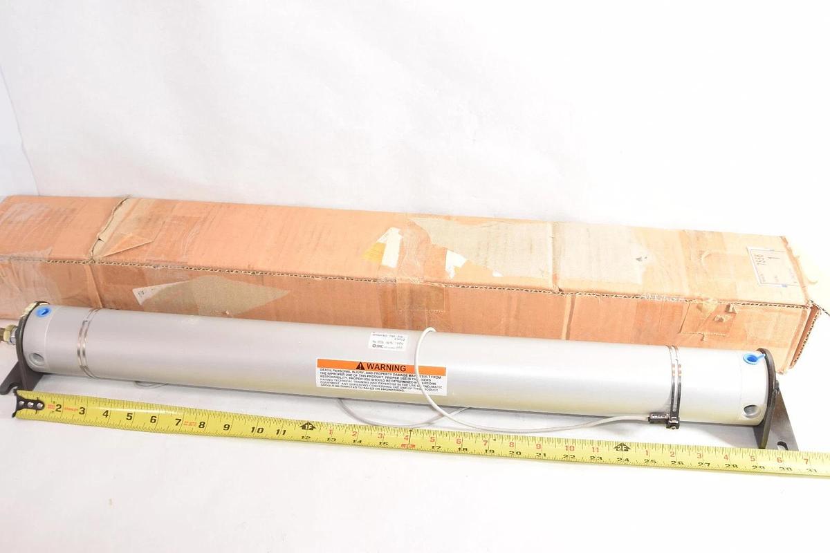 (NEW) SMC NCDGKLN63-2500-B73L-X142US 150psi 25/32" rod Pneumatic Cylinder