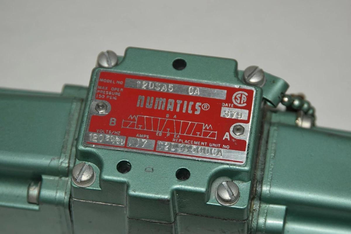 (NEW) NUMATICS 12DSA5 CA 12DSA500CA 120V .17A 50/60Hz Solenoid Control Valve