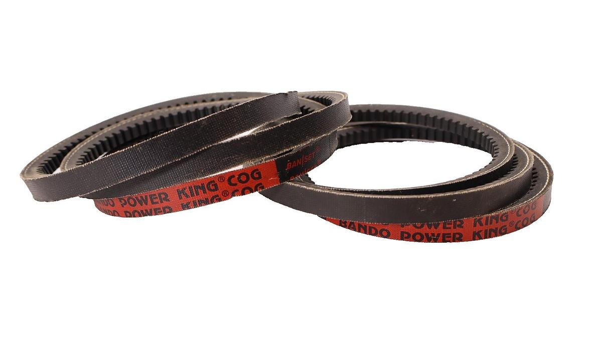 Bando Belt AX-52 , AX52 Power King Cog Ban/Set Cogged V-Belt (New - Lot of 2)