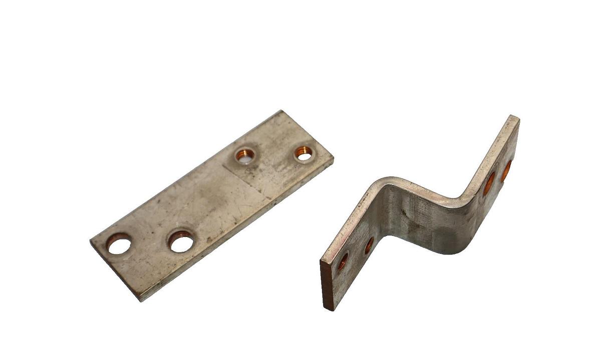 Used Approx. 4" x 1-3/8" x 3/16" Copper Buss Bar (Lot of 2)