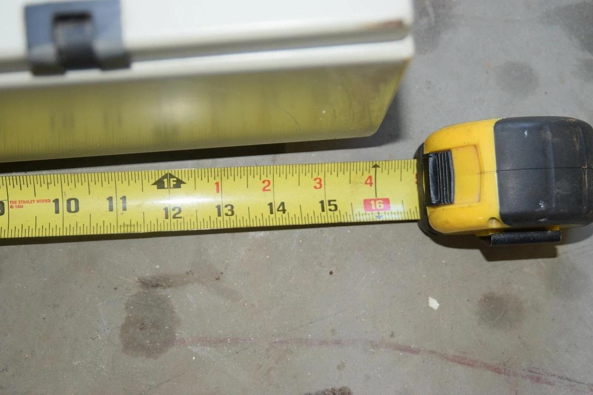 Used HAMMOND 2R16126 Enclosure Type 12 16X12X6 IN, 16" X 12" x 6 (Used) holes drilled