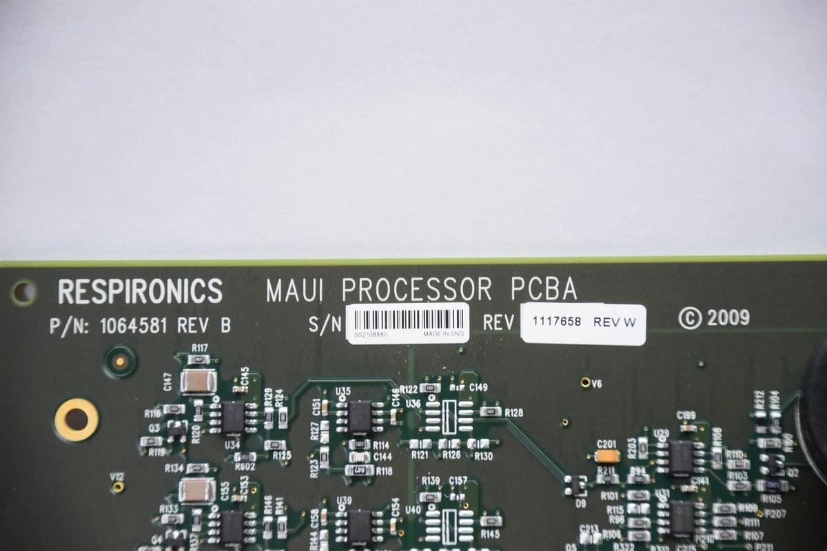 NEW PHILIPS HEALTHCARE 1064581 RevB Respironics Maui Processor PCB Circuit Board