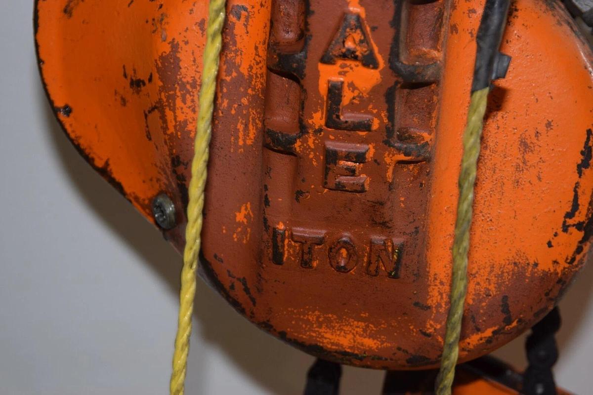 Used Yale Electric Chain Hoist 1 Ton 2000lb 1K9FPG3 3Ph 440v 1K9FPG3N  10' Chain Drop