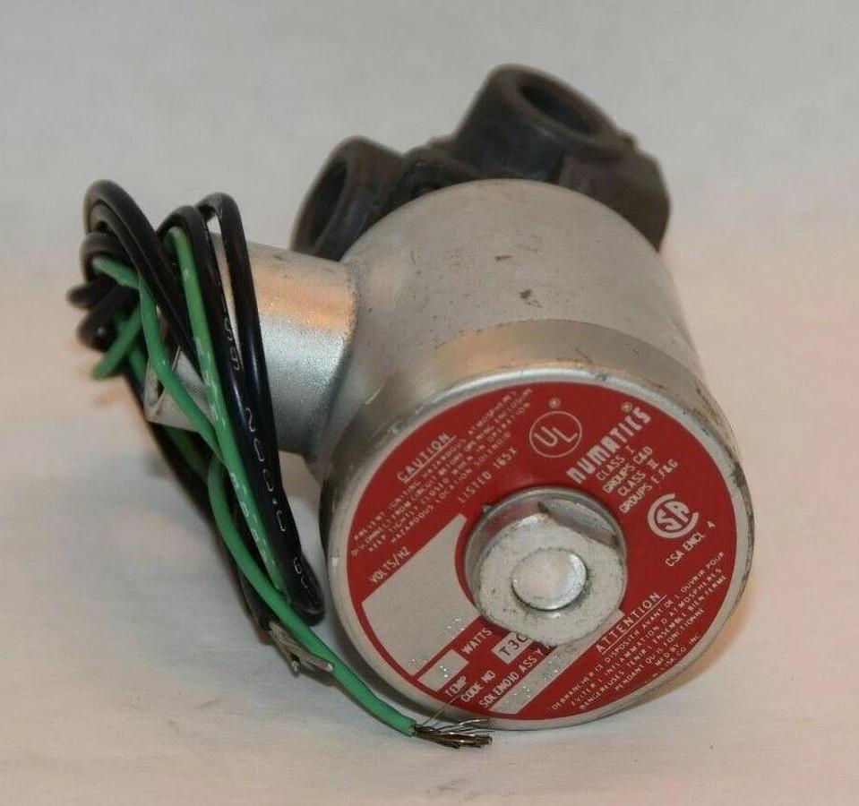 (NEW) NUMATICS 226-401B 24Vdc 6W Solenoid Valve W/ 12SXD352B Control Valve