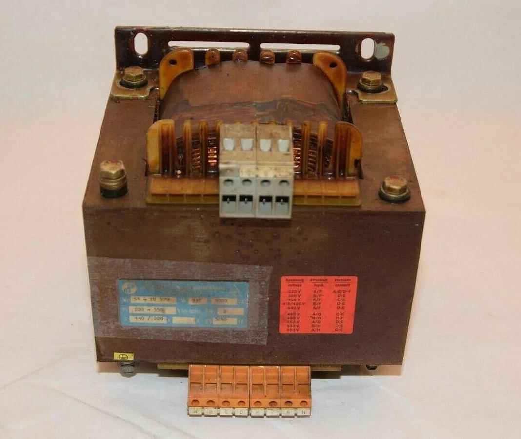 Used STEUERTRANSFORMATOR VDE 0550 54-YU 579 T40/B 50/60Hz 110/220V Transformer 3240va