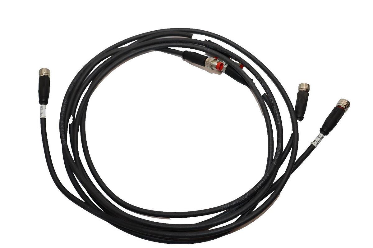 Used lot of industrial data sensor cable sets adapter 3pin E66085-H  078224, E242293