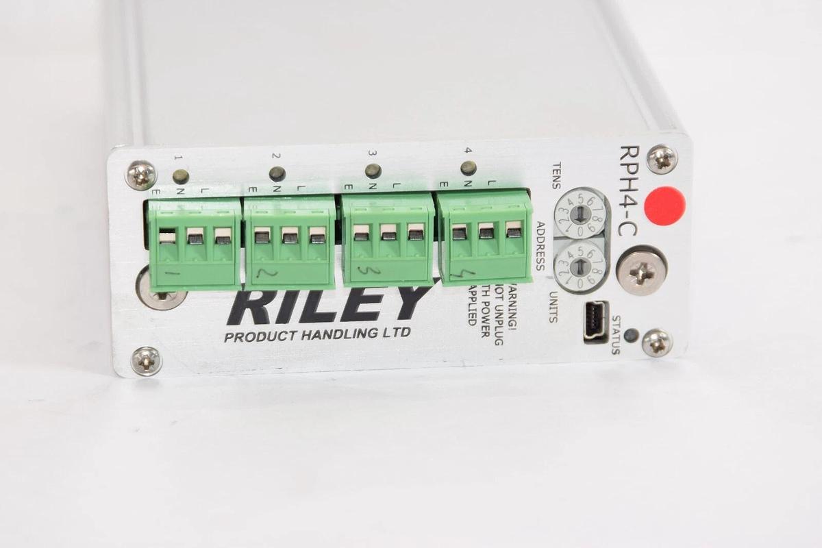 Used RILEY RPH4-C 110/240Vac 4 Channel Vibrator Controller With CAN BUS Control
