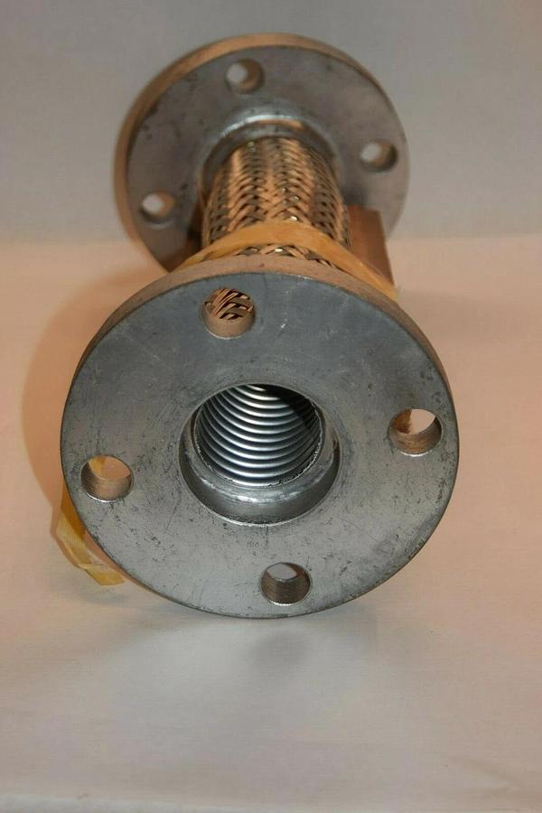 METRAFLEX 2" x 12" Stainless Flex pipe SS pump connection steel flange (NEW)