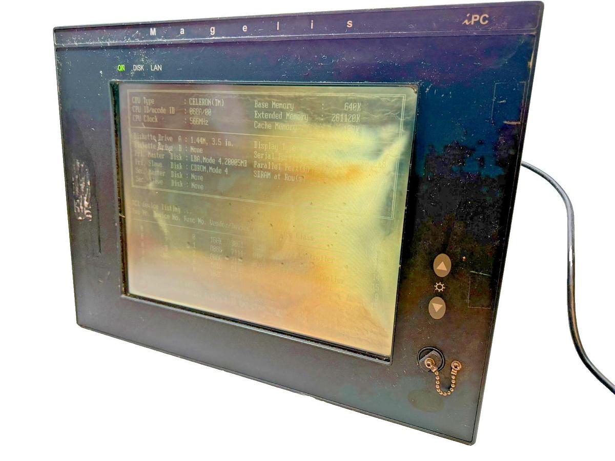 Used Schneider Electric Magelis iPC Control Box MPCBN02NAA0N Front Pane MPCNT50NNN00N