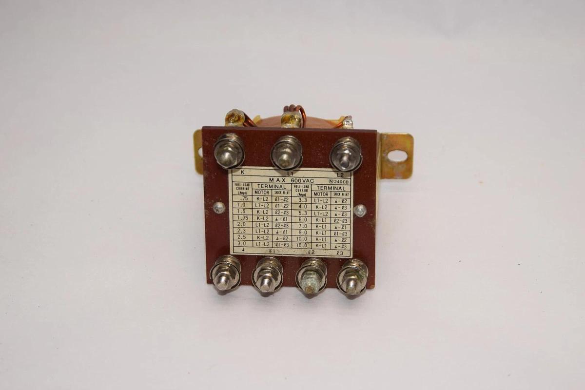 Used TSUBAKIMOTO 240CB Transformer Shock Relay