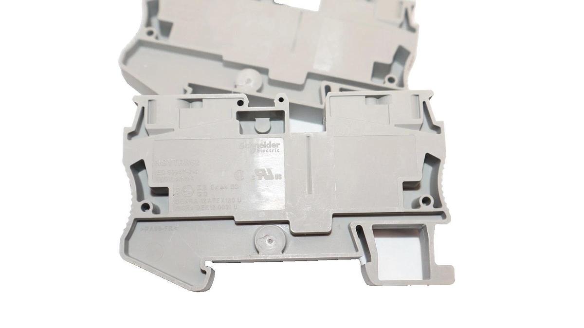 Schneider Electric Spring Terminal, Feed Through NSYTRR62 Grey (New - Lot of 44)